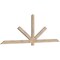 Ekena Millwork Kennewick Smooth Timber Gable Bracket, Douglas Fir, 96"W x 32"H x 1 1/2"D x 3 1/2"F, 8/12 Pitch GBW096X32X0204KEN00SDF - alternate 2